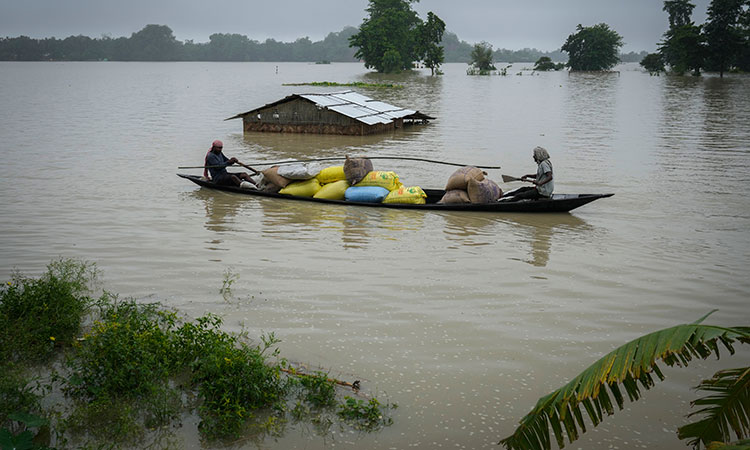 Floods, landslides triggered by heavy rains in India's northeast kill 16