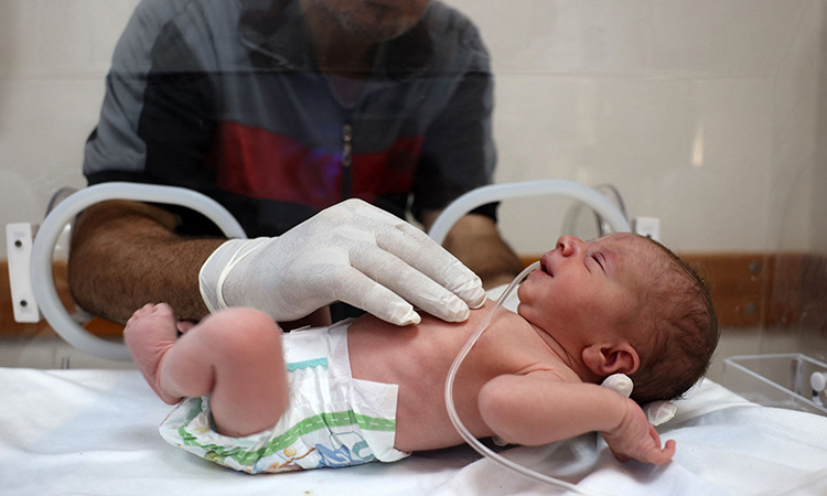 Gaza hospital says newborn saved from dead mother's womb