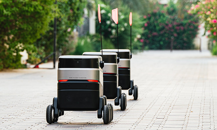 Autonomous robots deliver food, groceries to residents of Sustainable City in Dubai