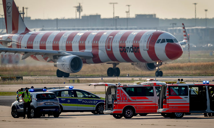 Climate activists disrupt traffic at Frankfurt airport