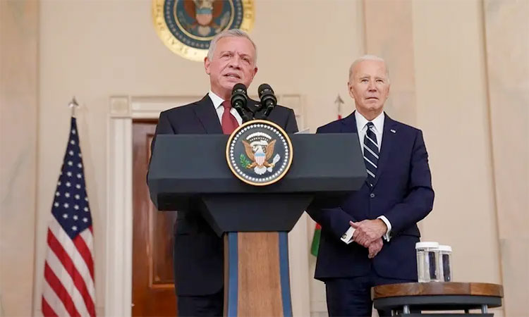 Biden talks Gaza ceasefire efforts with king of Jordan