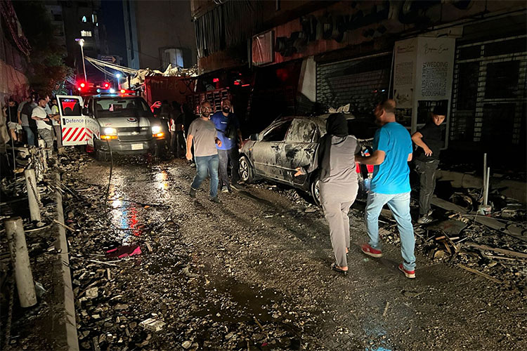 Israel bombs Beirut suburb