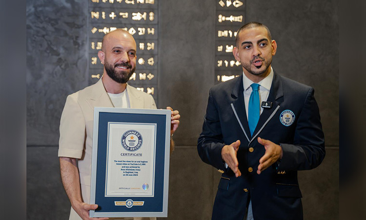 Iraqi doctor Anas Al Fahdawy enters Guinness World Records 