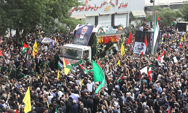 Iran holds funeral for Hamas chief Haniyeh