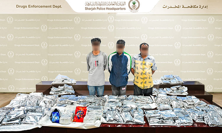 Sharjah Police foil bid to smuggle 226kg of narcotics in marble stones