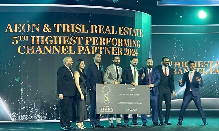 Another feather in the cap: Aeon & Trisl honoured as 5th highest top performing channel partner by Sobha Realty for selling a luxury mansion worth Dhs130 million