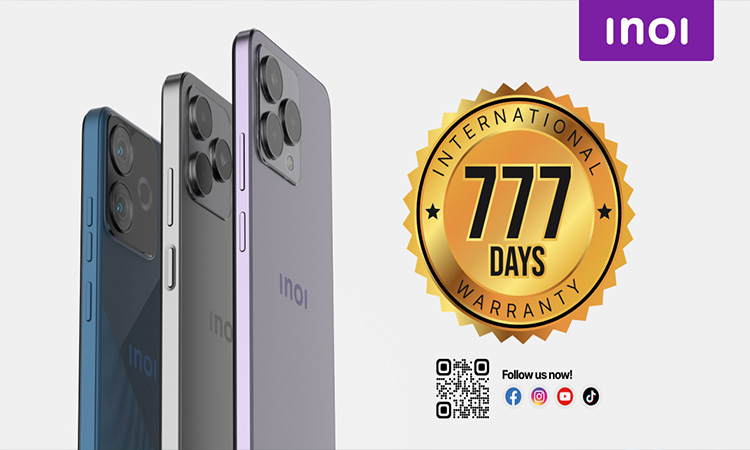 INOI announces unprecedented 777 days international warranty – A first in the industry