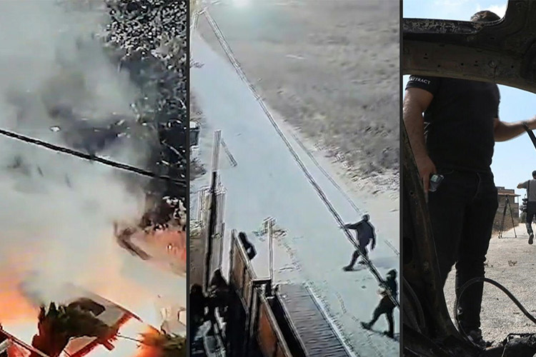 CCTV footage shows Jewish settlers’ attack on a village in West Bank