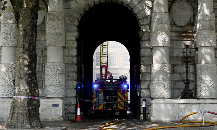 Around 100 firefighters tackle blaze at historic London art centre