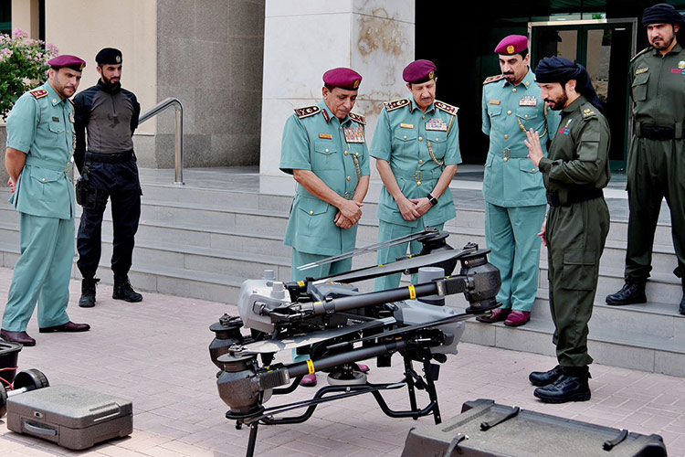 Ras Al Khaimah Police use a drone with a 40kg payload to improve security