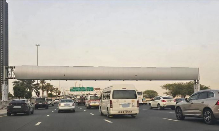 Dubai installs new Salik tollgates on Al Khail Street and Sheikh Zayed Road