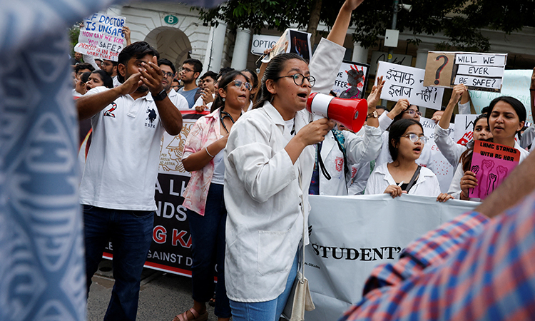 Indian medics refuse to end protests over doctor's rape and murder