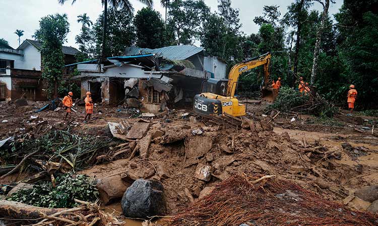 Four found alive in remote area days after deadly Kerala landslides