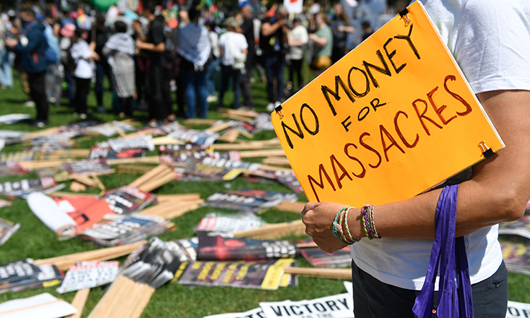 Thousands protest in Chicago against the war in Gaza