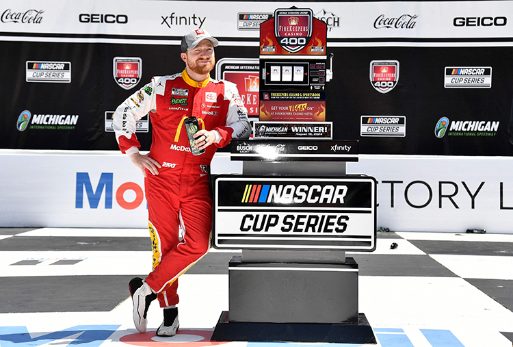 Tyler Reddick wins NASCAR Cup race at Michigan