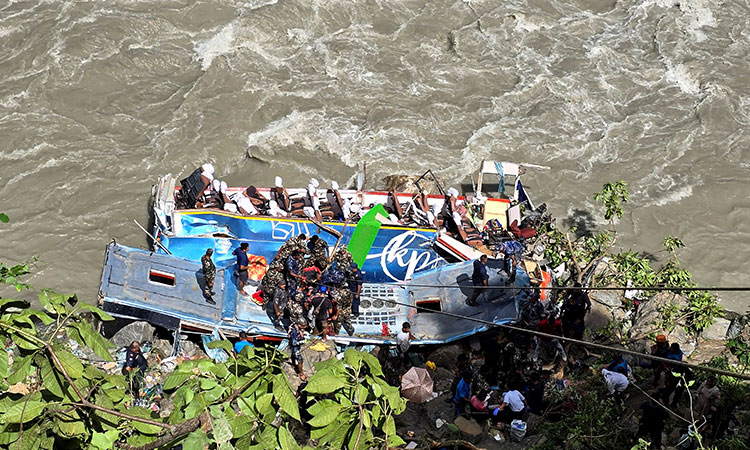 27 dead as bus carrying Indian tourists plunges into Nepal river