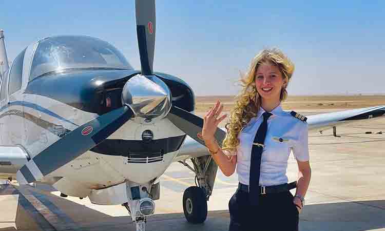 Meet Merola Maged, the youngest Egyptian woman to obtain three pilot licences