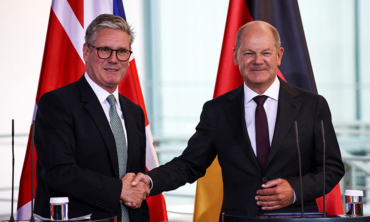 British PM Starmer in Berlin for talks to reset ties with Europe