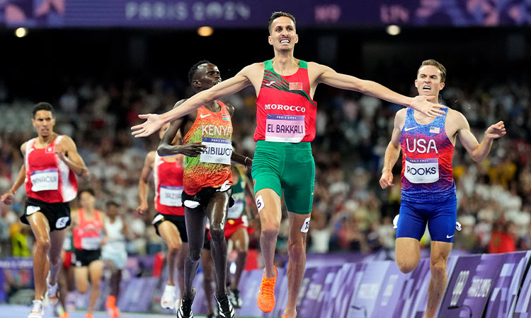 Morocco’s El Bakkali retains steeplechase title, Girma falls