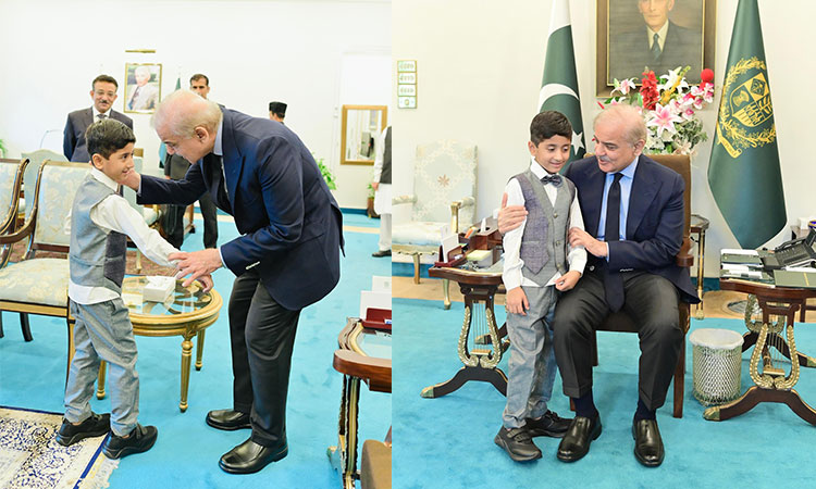 Pakistan’s PM Shahbaz meets 5-year-old Guinness World Record holder Sufiyan 