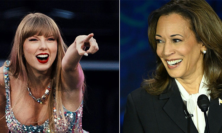 Taylor Swift's endorsement of Kamala Harris on Instagram draws 9 million 'likes'