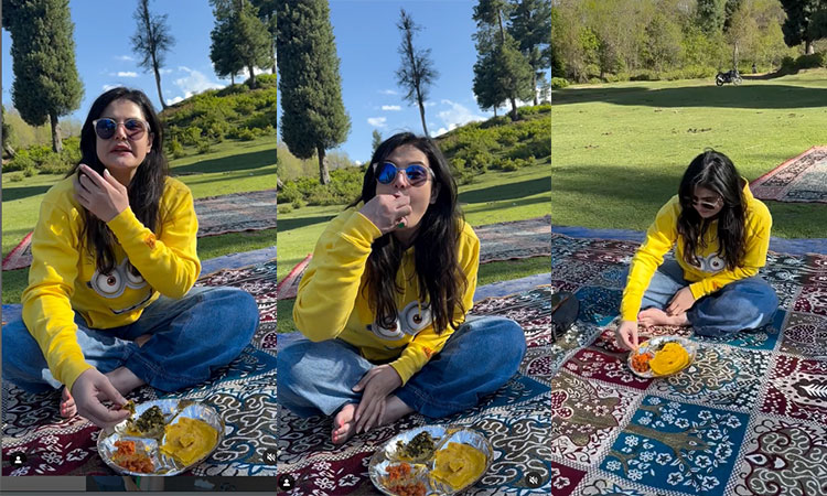 Zareen Khan captures essence of Kashmir in throwback video enjoying local meal