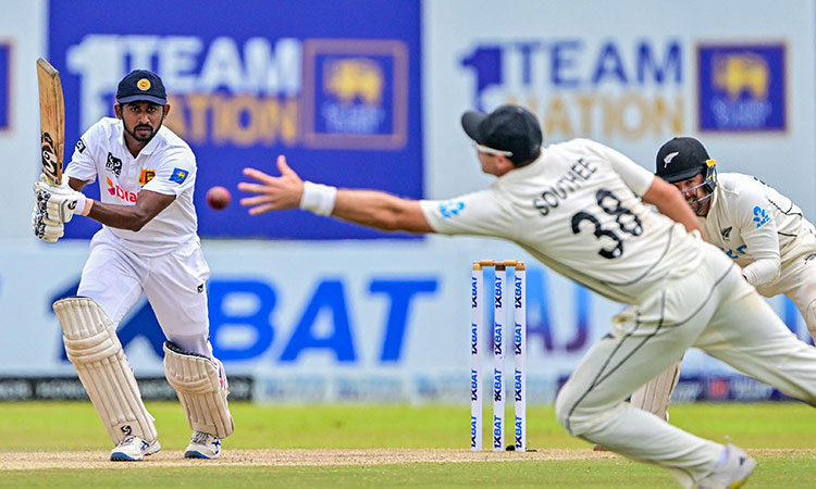 Sri Lanka declare on 602-5 against New Zealand after Kamindu's 1,000-run milestone 