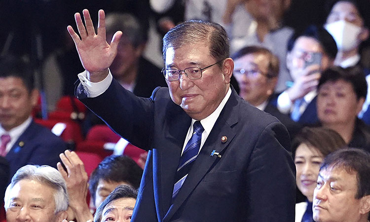 Fifth time lucky: Former defence minister Shigeru ishiba is Japan's new Prime Minister