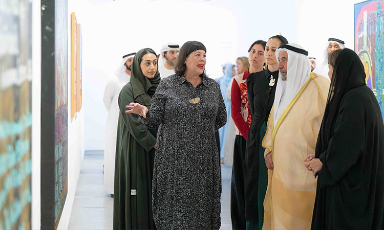 Sheikh Sultan inaugurates exhibitions of Khalili, Karaka