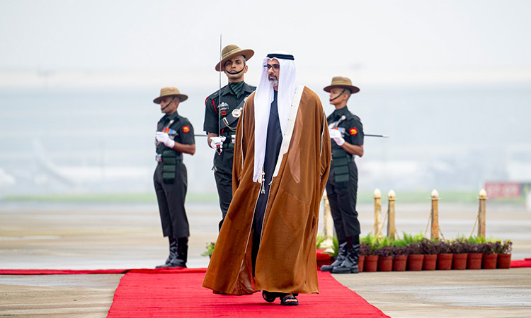 Crown Prince of Abu Dhabi arrives in New Delhi on official visit to India