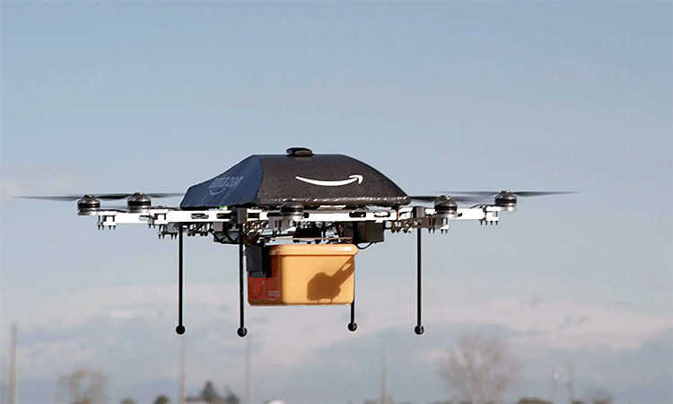 Pie from the sky: drone delivery lands in US