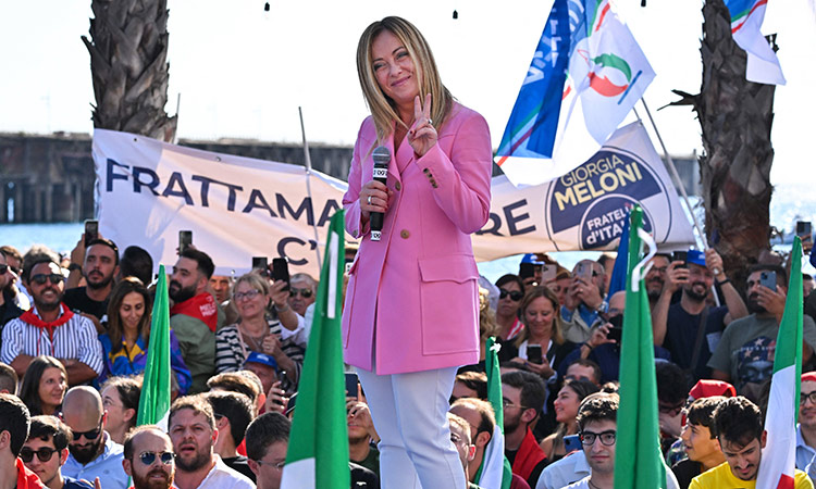 Politics a family affair for Italy’s Giorgia Meloni