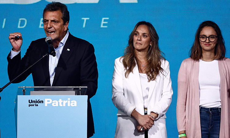 Argentina’s Massa has a surprise lead over populist Milei