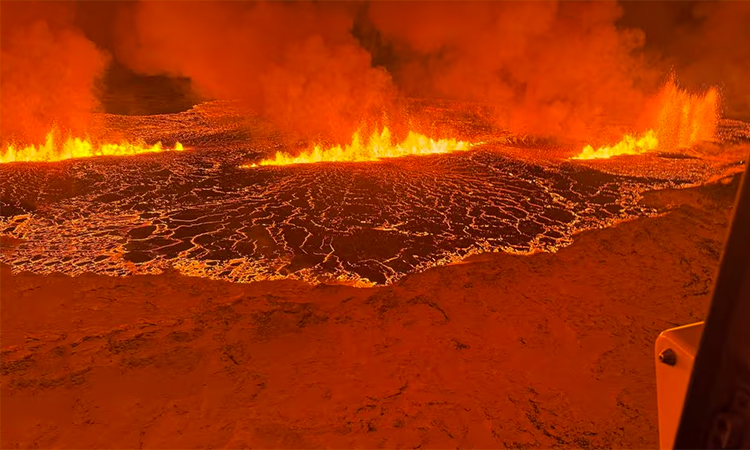 Volcanic eruption in Iceland and climate change