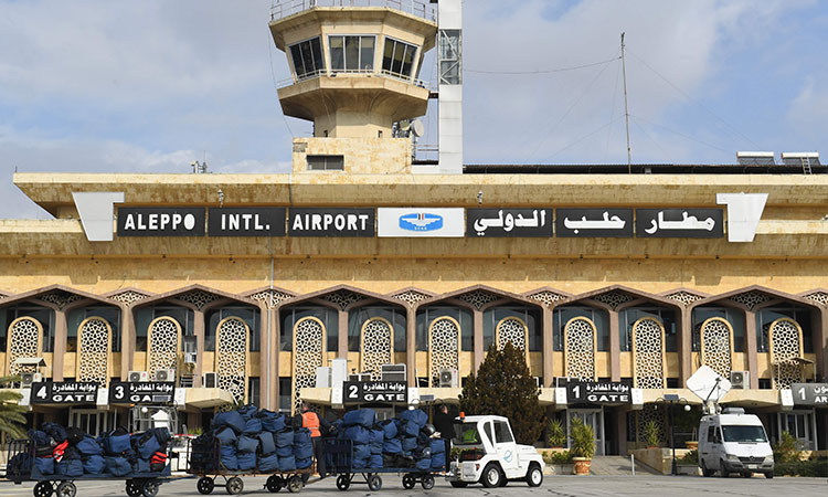 Syria says Israeli air 'aggression' puts Aleppo airport out of service