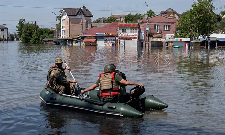 Destruction of dam takes war into uncharted territory