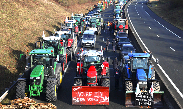 Protesting farmers have France’s government in a bind