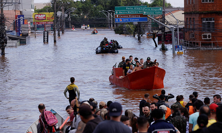 Ravaging floods in Brazil look like a war scene