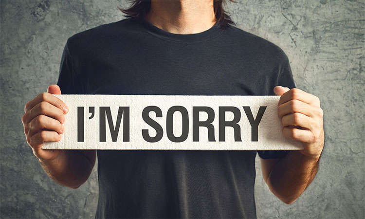 The word ‘sorry’ has lost its true meaning