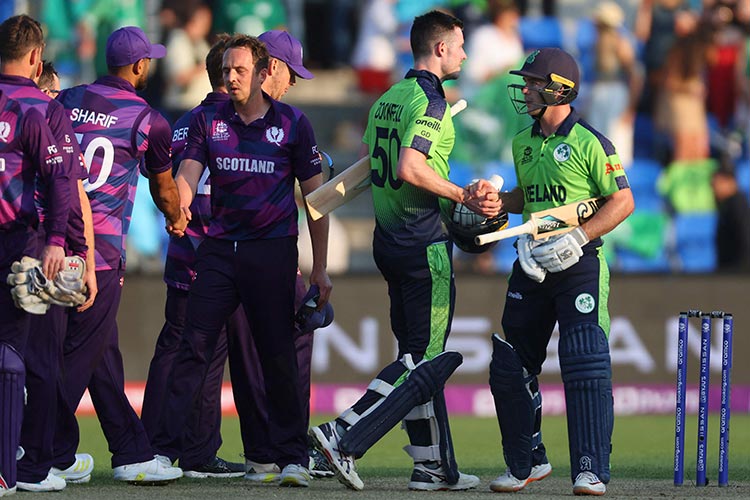 Campher's 72 helps Ireland upstage Scotland at T20 World Cup