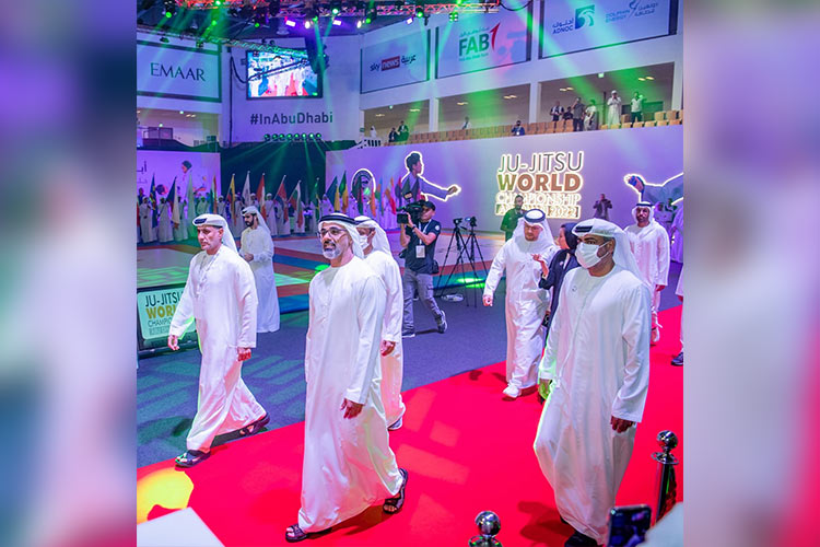 Sheikh Khaled graces opening ceremony as UAE team star at Jiu-Jitsu World Championship opener