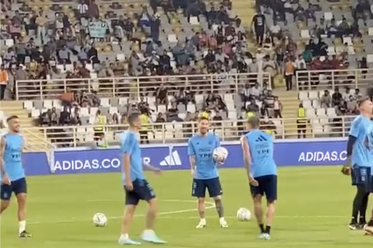 VIDEO: Argentine team train in Abu Dhabi ahead of Qatar World Cup 2022