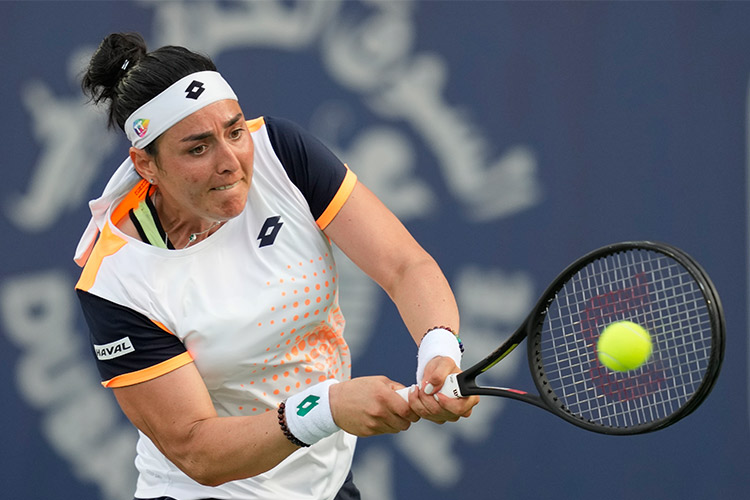 Jabeur outlasts Zvonareva to reach second round of Dubai Duty Free Tennis Championships