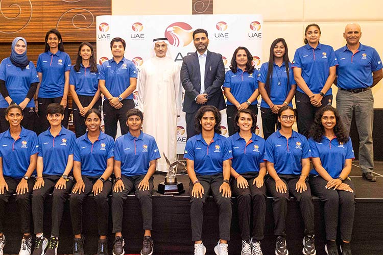 ECB felicitates UAE women's U-19 and  senior teams with cash bonanza