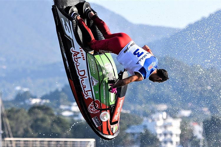 Emirati star Rashid borrows ski to stay  on title trail after qualifying hitch