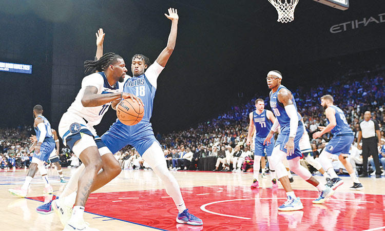 Minnesota top Dallas, sweep 2-game  NBA preseason set in Abu Dhabi