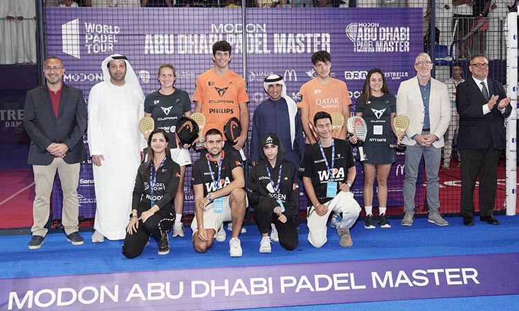 Sheikh Saeed crowns winners of Modon Abu Dhabi Padel Master tournament