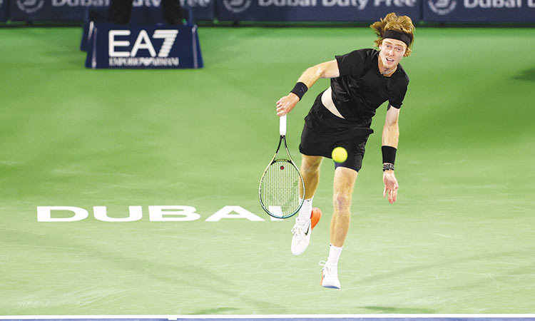 Holder Rublev downs Krajinovic to reach second round of Dubai Open