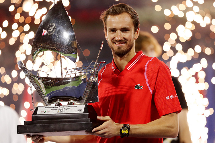 Magnificent Medvedev outclasses Rublev to win Dubai Open title