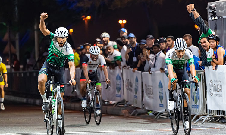 VIDEO: Gedraityte wins Women’s Open title as Dubai Police riders dominate NAS Cycling Championship